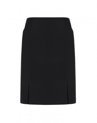 Womens Front Pleat Detail Straight Skirt