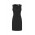 Womens Sleeveless V Neck Dress - Black
