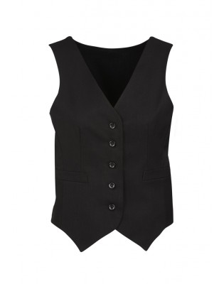 Womens Peaked Vest with Knitted Back