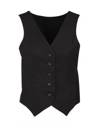 Womens Peaked Vest with Knitted Back