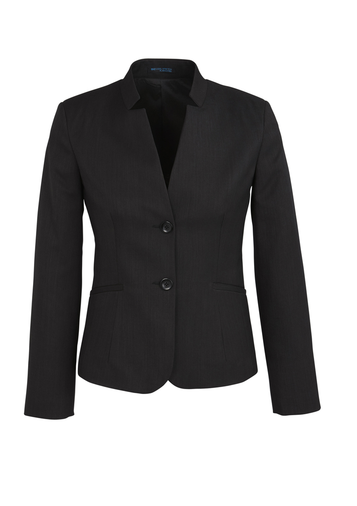 Womens Short Jacket with Reverse Lapel