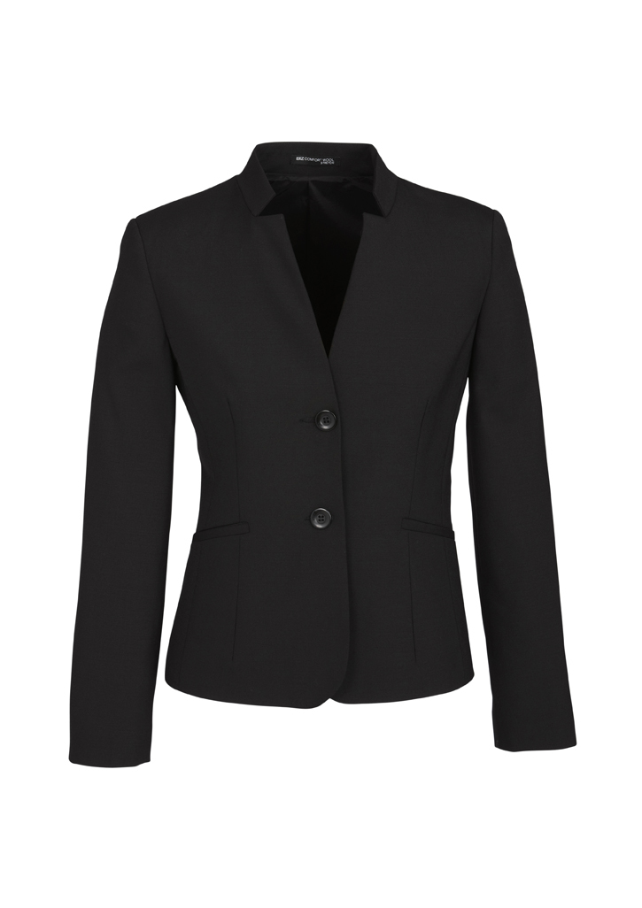 Womens Short Jacket with Reverse Lapel