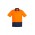 Unisex Hi Vis Basic Spliced Polo - Short Sleeve - Orange/Navy