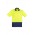 Unisex Hi Vis Basic Spliced Polo - Short Sleeve - Yellow/Navy