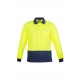 Unisex Hi Vis Basic Spliced Polo - Long Sleeve