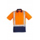 Mens Hi Vis Spliced Polo - Short Sleeve Shoulder Taped