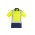 Mens Hi Vis Spliced Polo - Short Sleeve Shoulder Taped - Yellow/Navy