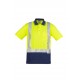 Mens Hi Vis Spliced Polo - Short Sleeve Shoulder Taped