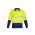 Mens Hi Vis Spliced Polo - Long Sleeve Hoop Taped - Yellow/Navy