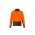 Mens Hi Vis Flux L/S Polo - Orange/Charcoal
