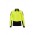 Mens Hi Vis Flux L/S Polo - Yellow/Black