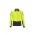 Mens Hi Vis Flux L/S Polo - Yellow/Charcoal