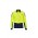 Mens Hi Vis Flux L/S Polo - Yellow/Navy