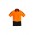 Mens Hi Vis Flux S/S Polo - Orange/Black