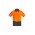 Mens Hi Vis Flux S/S Polo - Orange/Charcoal