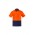Mens Hi Vis Cotton S/S Polo - Orange/Navy