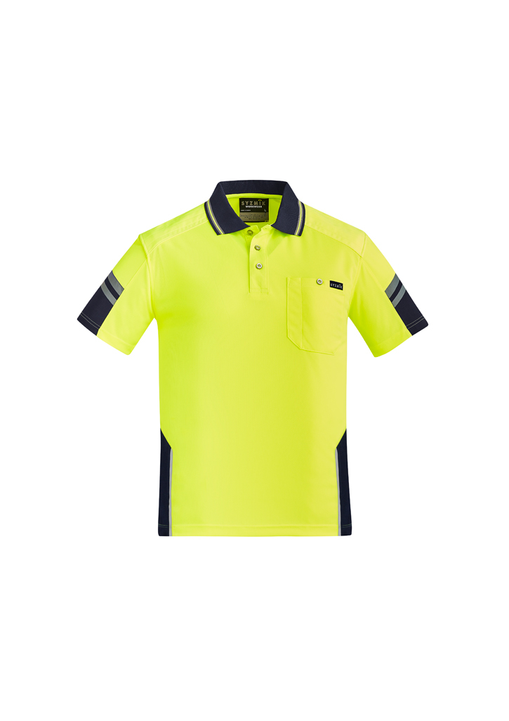 Mens Reinforced Hi Vis Squad S/S Polo