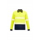 Unisex Hi Vis Segmented L/S Polo - Hoop Taped