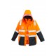 Mens Hi Vis 4 in 1 Waterproof Jacket