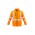 Unisex Hi Vis 2 in 1 X Back Soft Shell Jacket - Orange