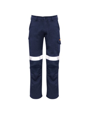 Mens Orange Flame Taped Cargo Pant (Regular)