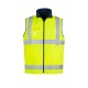 Mens Hi Vis Lightweight Fleece Lined Vest