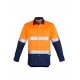Mens Hi Vis Spliced Industrial Shirt - Hoop Taped