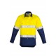Mens Hi Vis Spliced Industrial Shirt - Hoop Taped