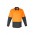 Mens Rugged Cooling Hi Vis Spliced Shirt - Orange/Charcoal
