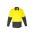 Mens Rugged Cooling Hi Vis Spliced Shirt - Yellow/Charcoal