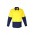 Mens Rugged Cooling Hi Vis Spliced Shirt - Yellow/Navy