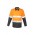 Mens Rugged Cooling Taped Hi Vis Spliced Shirt - Orange/Charcoal