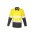 Mens Rugged Cooling Taped Hi Vis Spliced Shirt - Yellow/Charcoal
