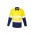 Mens Rugged Cooling Taped Hi Vis Spliced Shirt - Yellow/Navy