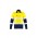 Mens Lightweight Bio Motion Shirt - Yellow/Navy