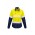 Womens Rugged Cooling Taped Hi Vis Spliced Shirt - Yellow/Navy