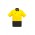 Mens Rugged Cooling Hi Vis Spliced S/S Shirt - Yellow/Charcoal