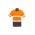 Mens Rugged Cooling Taped Hi Vis Spliced S/S Shirt - Orange/Charcoal