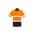 Mens Rugged Cooling Taped Hi Vis Spliced S/S Shirt - Orange/Navy