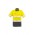 Mens Rugged Cooling Taped Hi Vis Spliced S/S Shirt - Yellow/Charcoal