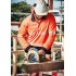 Unisex Hi Vis Segmented L/S Polo - Hoop Taped