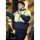 Mens HI Vis Quilted Flying Jacket