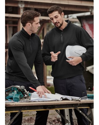 Mens 1/4 Zip Brushed Fleece