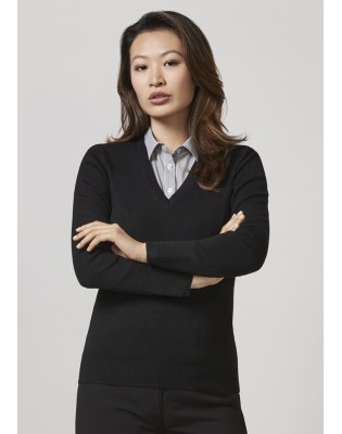 Ladies V-Neck Pullover