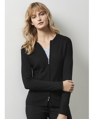 Ladies 2-Way Zip Cardigan
