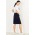 Womens Comfort Waist Cargo Skirt - Navy