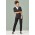 Womens Zip Front Short Sleeve Knit - Charcoal