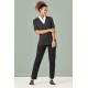 Womens Zip Front Short Sleeve Knit