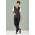 Womens Button Front Knit Vest - Charcoal