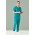 Mens Avery Multi-Pocket Scrub Pant - Teal